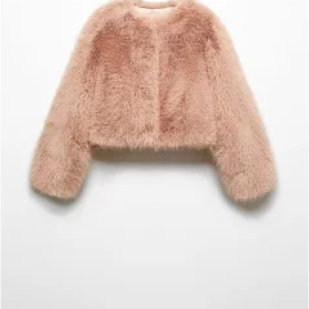 MANGO fur effect jacket